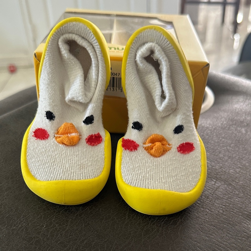 Baby Slip-On Duck Face Soft Sole Shoes in Yellow
